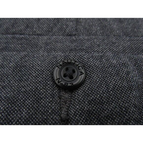 Nautica Beacon Pants Mens 40x30 Charcoal Gray Tailored Fit Chino Cotton Trousers - Picture 16 of 16